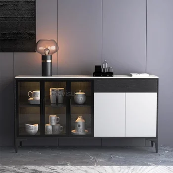 Italijos Šviesos Prabanga Roko Valdybos švediškas stalas Modernus Minimalistinio Virtuvės Laikymo Spintos Daugiafunkcinis Cajonera Namų Baldai SAV